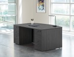 Bow Front Desk with Drawers