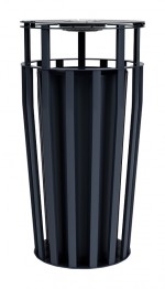 Outdoor Trash Can with Ashtray