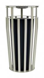 Outdoor Trash Can with Ashtray