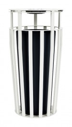 Outdoor Trash Can with Ashtray