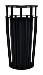 Outdoor Trash Can with Ashtray