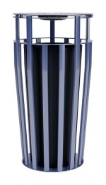 Outdoor Trash Can with Ashtray