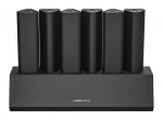 Six Portable AC Batteries with Charging Dock