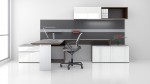 Modern L Shaped Desk with Storage