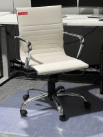 White Mid Back Conference Chair