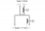 Acrylic Panel Partition Mounting Bracket (Pair)