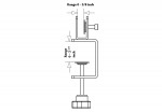 Swivel Acrylic Panel Partition Mounting Bracket (Pair)