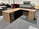 L-Shaped Pedestal Desk