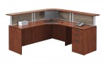 L Shape Curved Reception Desk