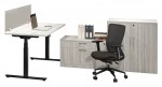 Height Adjustable Desk with Storage