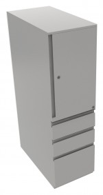 Metal Storage Cabinet with Drawers