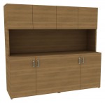 Credenza Storage Cabinet with Hutch