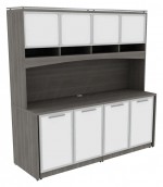 Credenza Storage Cabinet with Hutch