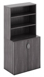 Laminate Storage Bookcase Cabinet with Doors