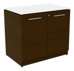 Storage Cabinet with Glass Top