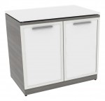 Storage Cabinet with Glass Doors and Top