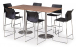 Bar Height Conference Table and Chairs Set