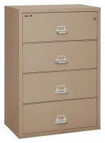 4 Drawer Lateral Fireproof File Cabinet - 38