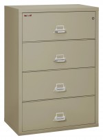 4 Drawer Lateral Fireproof File Cabinet - 38 Wide