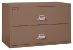 2 Drawer Lateral Fireproof File Cabinet - 45 Wide