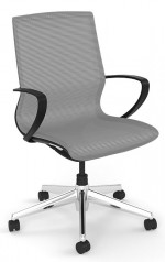 Gray Mesh Conference Room Chair