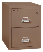 2 Drawer Vertical Fireproof File Cabinet - 18 Wide