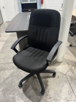 Black Fabric Managers Chair