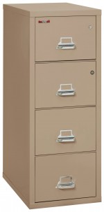 4 Drawer Fireproof File Cabinet with Hidden Safe