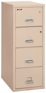 4 Drawer Fireproof File Cabinet with Hidden Safe