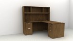 L Shaped Desk with Hutch