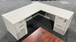 L-Shaped Desk with Drawers