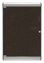 Enclosed Bulletin Board with Cork Surface  - 28