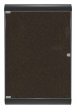 Enclosed Bulletin Board with Cork Surface  - 28