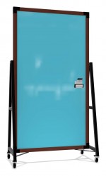 Double Sided Mobile Glass Whiteboard