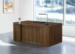 Bow Front Desk with Drawers