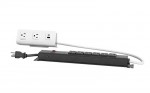 White Surge Strip & Clamp Module - 8 AC + 2 USB/C