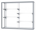Wall Mounted Display Case with Aluminum Frame - 60 x 48