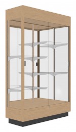 Vertical Display Case with LED Lighting - 48