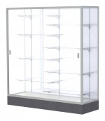 Glass Display Case with Aluminum Frame - 60 x 66