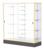 Glass Display Case with Aluminum Frame - 60