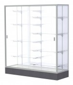 Glass Display Case with Aluminum Frame - 60