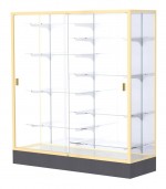 Glass Display Case with Aluminum Frame - 60 x 66
