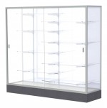Glass Display Case with Aluminum Frame - 72 x 66
