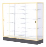 Glass Display Case with Aluminum Frame - 72