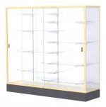 Glass Display Case with Aluminum Frame - 72 x 66