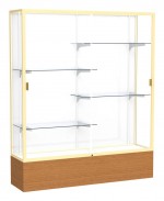 Display Cabinet with Glass Doors and Shelves - 60 x 72