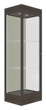 Tower Display Case with LED Lighting - 24 x 76