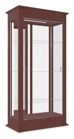 Mirrored Display Case with LED Lighting - 36