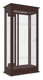 Mirrored Display Case with LED Lighting - 36