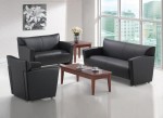 Contemporary Office Couch & Loveseat Sofa Set